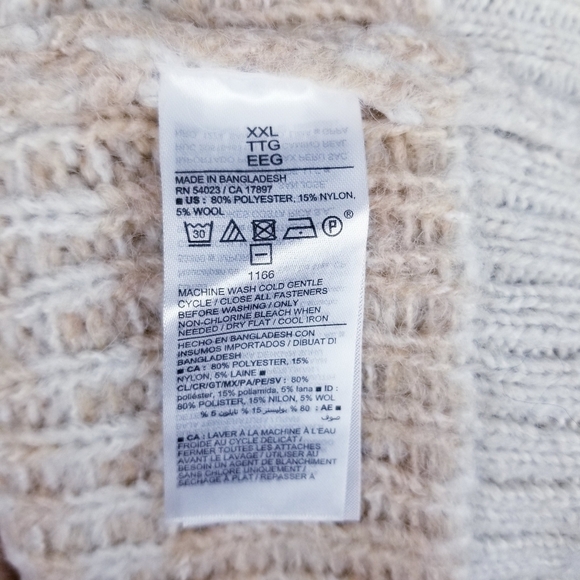 Old Navy #477529 Cardigan Grandpa Style Sweater NWT size XXL - Picture 7 of 8